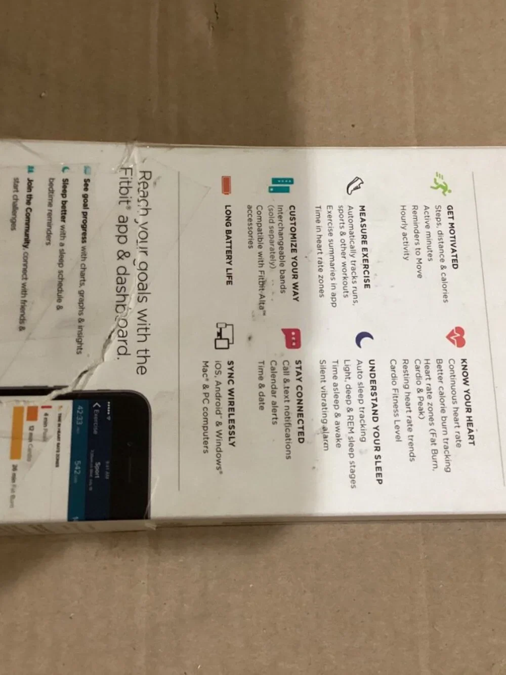 Fitbit Alta Fitness Wristband - Size L/G
